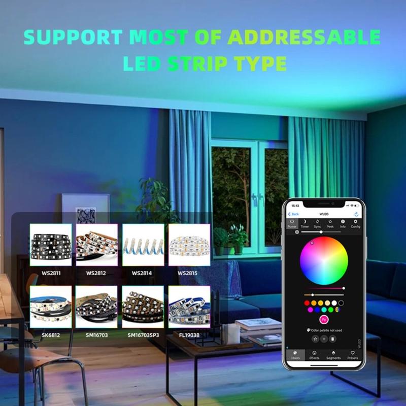 Small Home LED Controllers Auto Rhythm 100 Lighting Type Assistants Mobile Control for Automation