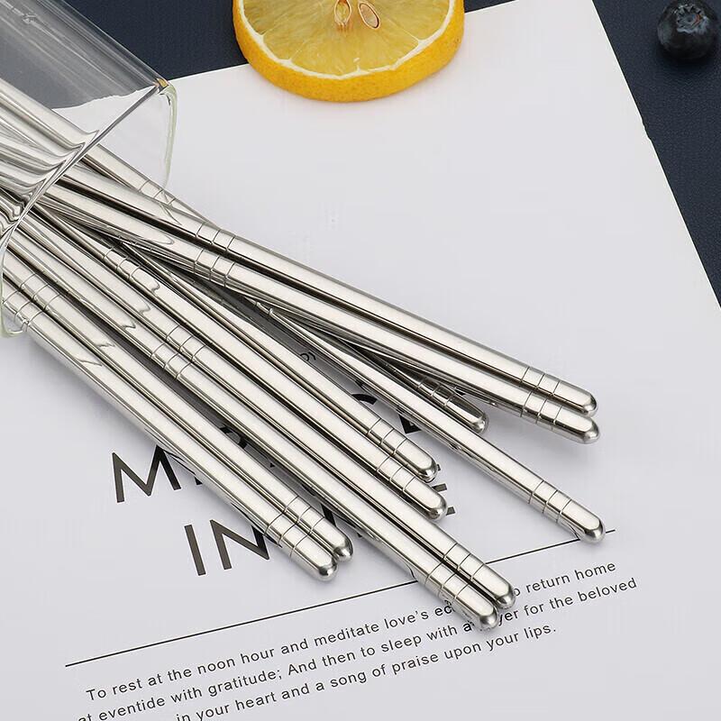 Xiyi 304 Stainless Steel Square Chopsticks