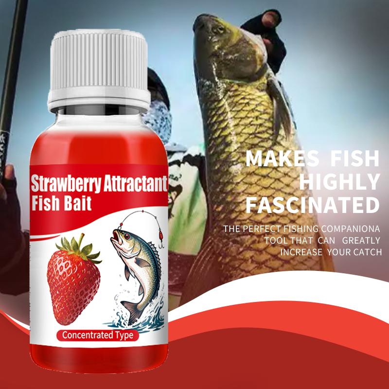 Spray-on Strawberry Fish Lure Enhancer-Easy To Use, Instantly Attracts Target Fish Lure-Concentrated Fishing Comprehensive Bait