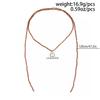 Salircon Sexy Gold Color Heart Pendant Necklace Women Adjustable  Irregular Bead Choker Sweater Chain DIY Neck Jewelry Accessory