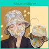 Flower Print Breathable Fisherman Hat With Uv Protection For Outdoor Spring Activities