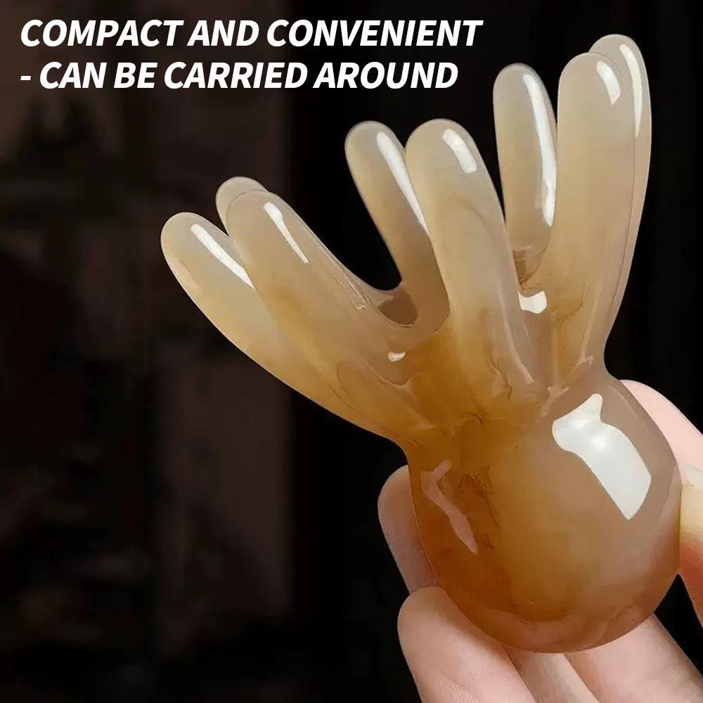 6PCS/3PCS/1PC Octopus Head Massager Comb - Used for relaxing meridians and acupressure massage, handheld design for soothing the