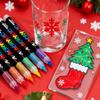 12-288 Colors/Box Christmas-Themed Marker Set - Soft-Tip Straight Liquid Acrylic Markers for DIY Holiday Doodle Art Painting