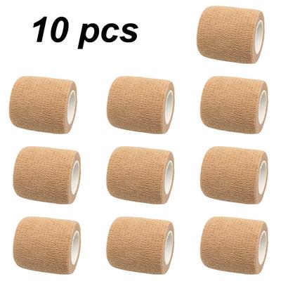 Beige Selbstklebendes Elastisches Verbandband 4 8M Sport-Wickelband für Knie-Stütze Finger Knöchel Handgelenk Haustier-Tattoo-Pflege