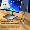 2 in 1 Type-C Splitter Cable Dual Port Extension Cord Stable Signal OTG Data Sync Reverse Charging Wire For Type-C Devices