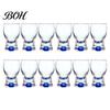 Verres à boire classiques incurvés Mini verre snifter avec base lestée ergonomique, Verres de dégustation transparents, Verres élégants pour fête, Confortable