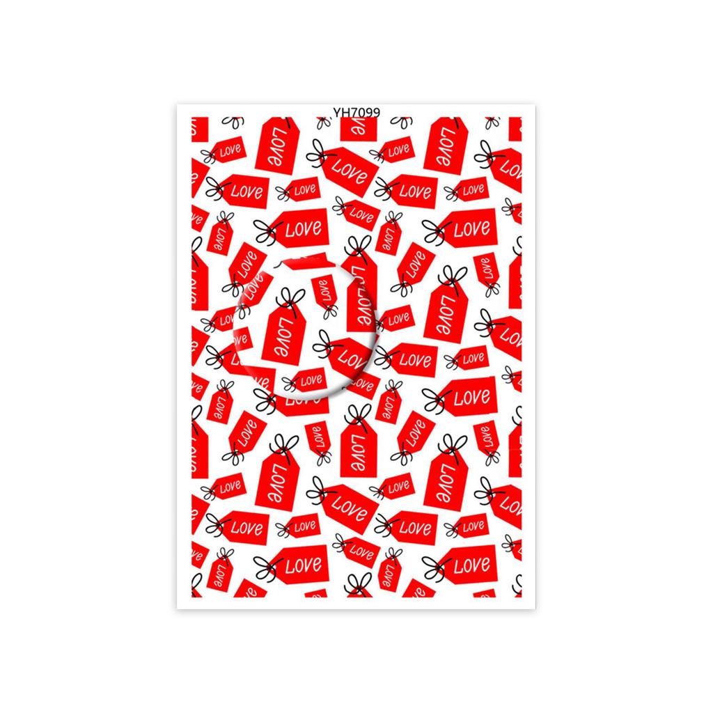 Hârtie de transfer pentru lut Inimă de dragoste de Valentine Hârtie de transfer pentru lut Hârtie de transfer solubilă în apă pentru realizarea de cercei din lut