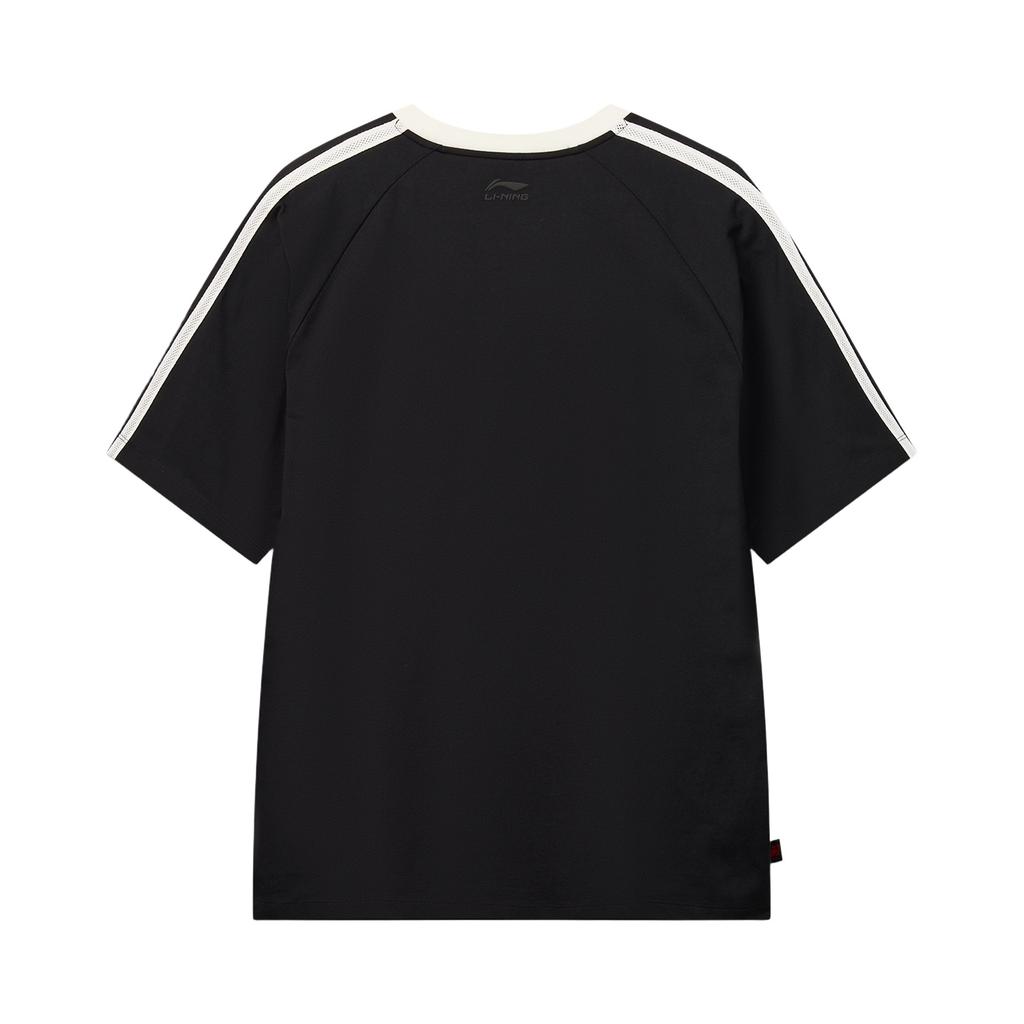 Li-Ning Versatile Comfortable Round Neck Letter Short Sleeve T-Shirt Men Tops AHSW447-3