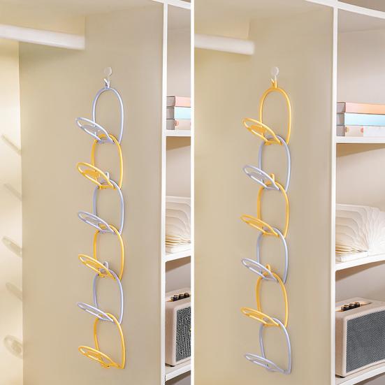 6Pcs Hat Storage Racks Scarf Bag Organizer Strong Load-bearing Easy To Install Space-Saving Baseball Cap Hanger