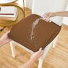 Elastic Stretch Seat Covers for Dining Chairs Waterproof Solid Color Chair Seat Slipcovers Removable Jacquard Cushion Slipcovers