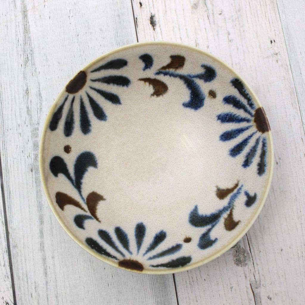 New Use Tropical Tableware Selected by an Okinawan Set of 10 Bowls That Can Be Used for [Commercial Set] Yachimun-patterned Grandmother. (small)