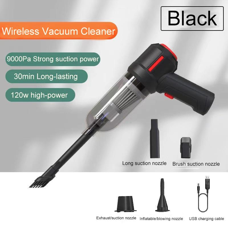 

Портативный мини-пылесос, сжатый воздух и воздуходувка 3 в 1, воздушный пылесос, очиститель клавиатуры, электрический баллончик со сжатым воздухом 35000 об/мин, для компьютерного стола, электроники чёрный