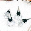 3 pièces Bouchon de Bouteille en Alliage de Zinc Bouchon à Vin Diamant Nouveau Bouchon Diamant Cadeau