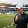 Adjustable Professional Referee Baseball Cap Casquette Sunshade Sports Hat with Contrast Trim Versatile Polyester