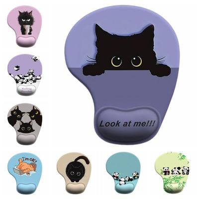 Silicone Cartoon Animal Mouse Pad Soft Desktop Wrist Support Comfortable Wrist Rest  Computer
