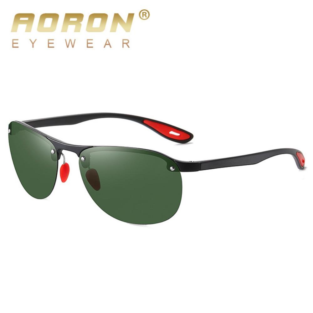 aoron Half Frame Polarized Men's and Women's Fashion Sunglasses Driving Sunglasses TR Night Vision Goggles