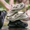 All Inclusive Perforated Shoes For Men In Summer, Thick Soled Non Beach Sandals For Outdoor Wear
