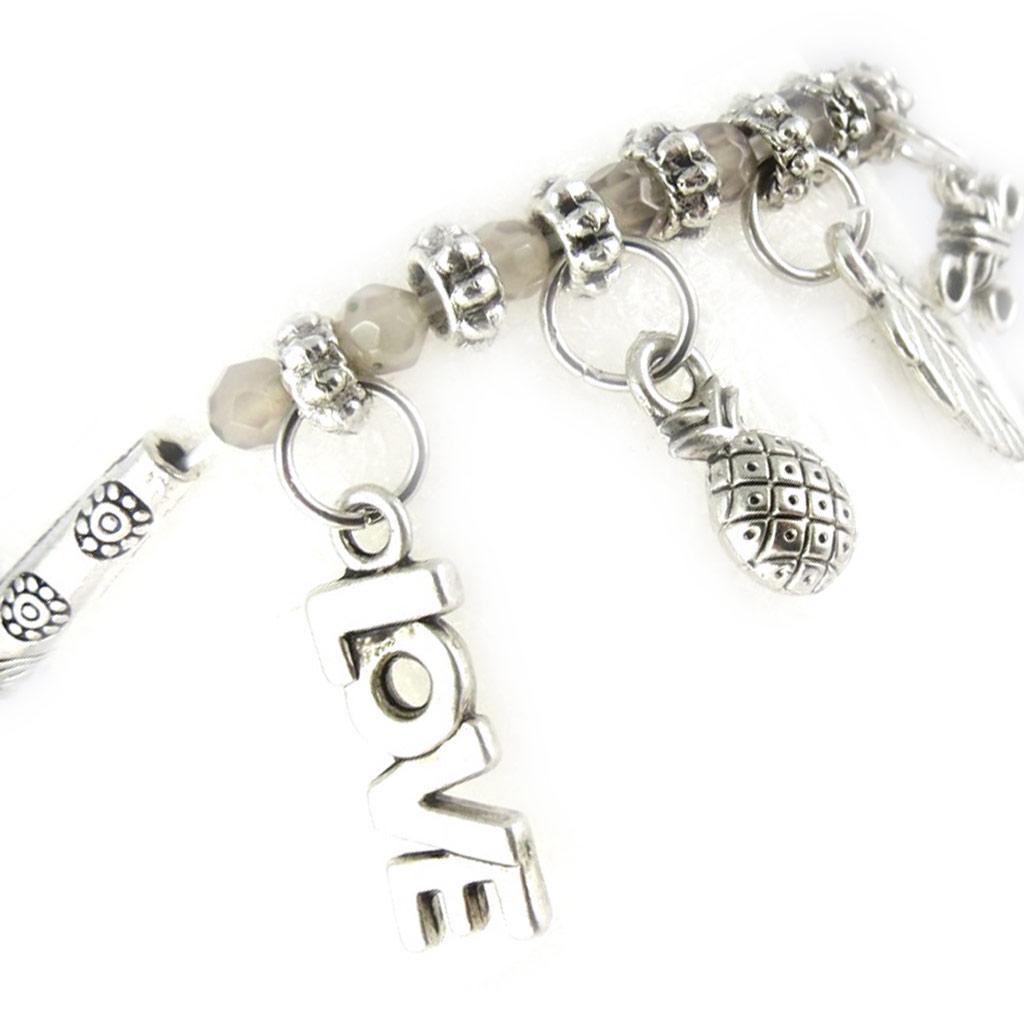 Les Trésors De Lily [K7285] - Šampaňský achátový náramek 'Minéralia'