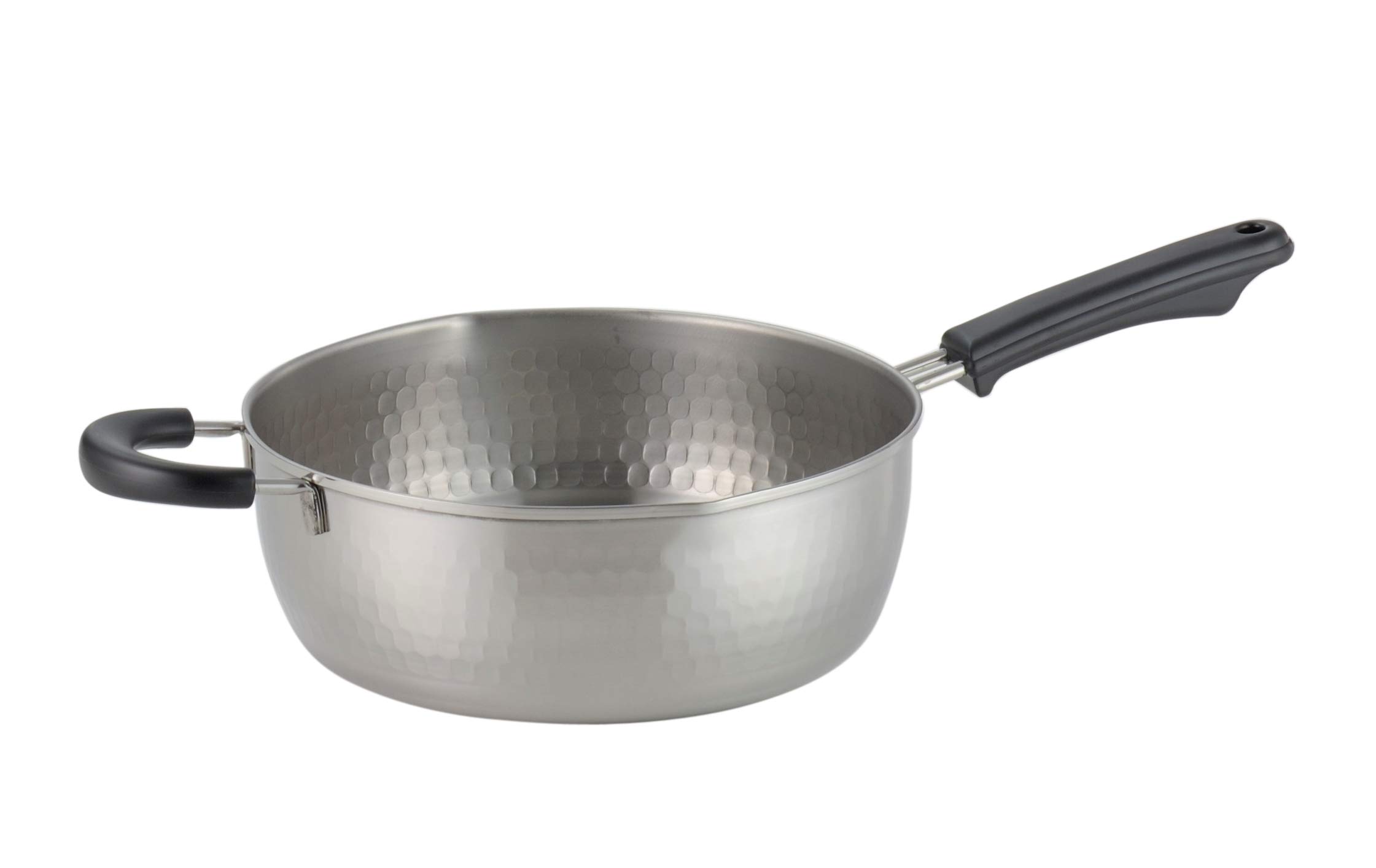 

Yoshikawa Stainless Steel Yukihira Pot, 24cm, Ajiichi, Made in Japan, Induction Compatible, Gift Wrapping Available, 7210