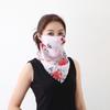 Anti-UV Sunscreen Face Mask Thin Sleeves Breathable Half Face Cover Summer Chiffon Mask Sleeves Set Cycling Bike Motorcycle