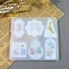 6 Cavities Pendant Silicone Molds for Pendant Earrings Necklace Keychain Mold Resin Molds Jewelry DIYs Casting Mold Craft