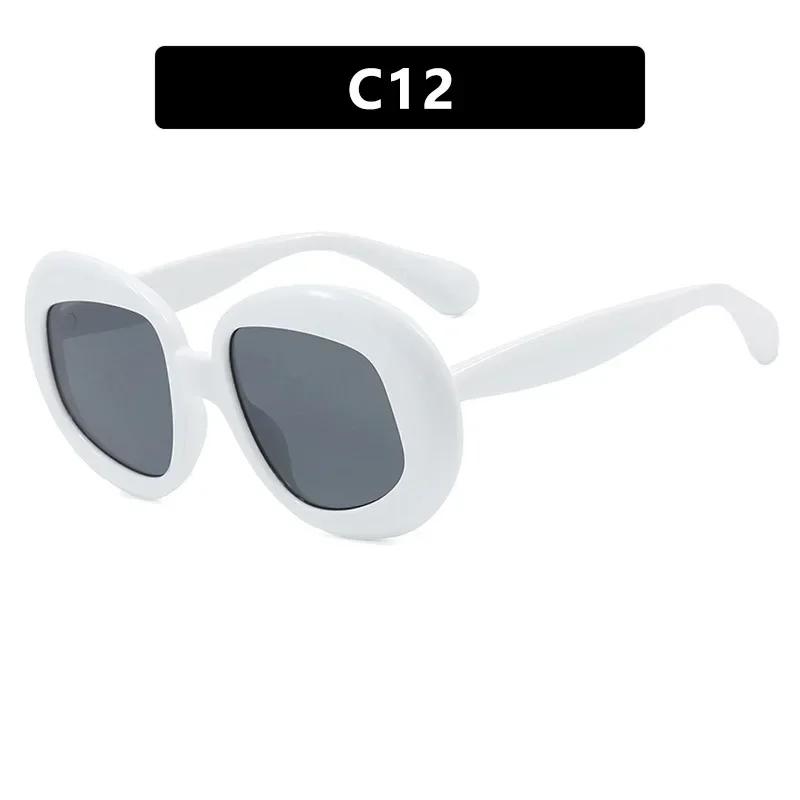 Vintage Round Spectacle Frame Women Luxury Oval Anti Blue Light Glasses Frame Retro Fashion Men Sunglasses