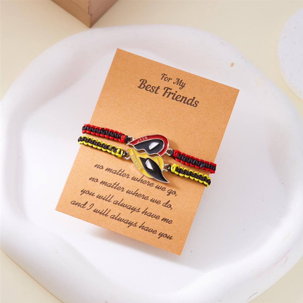 1 Pair Deadpool and Wolvers Bracelets Handband Set for Best Friends For Couple