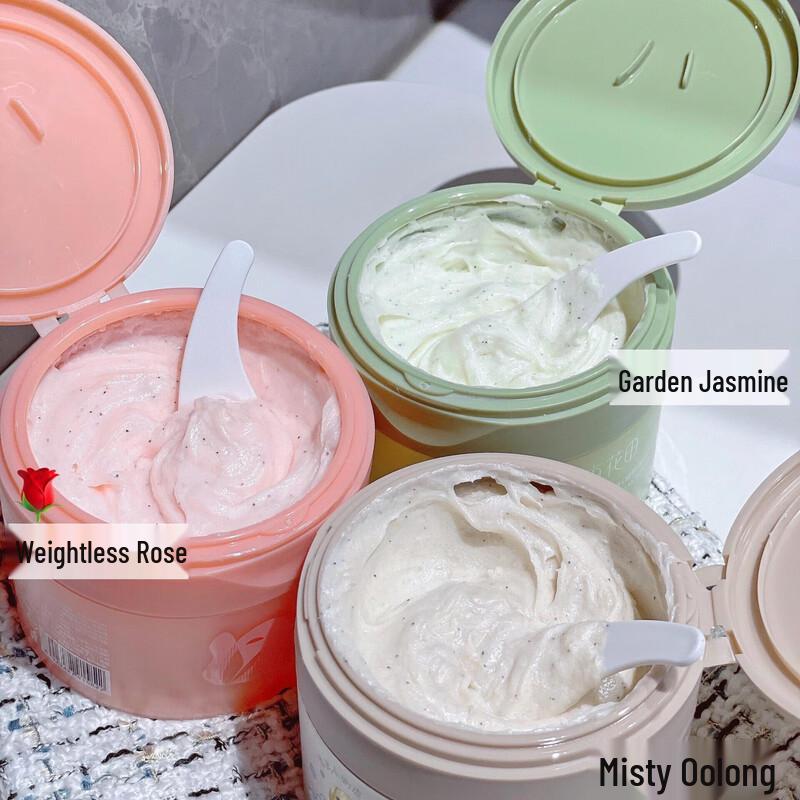 Ban Mu Hua Tian Ice Cream Silky Rose Scented Body Scrub