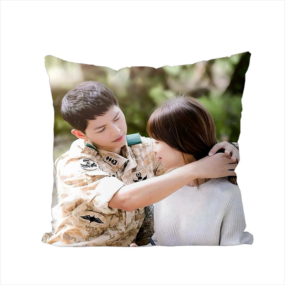 DDescendants Of The Sun Pillow Case For Car Sofa Decorative Home Doublesided Print Plush Square Throw Pillow Cushion Cover