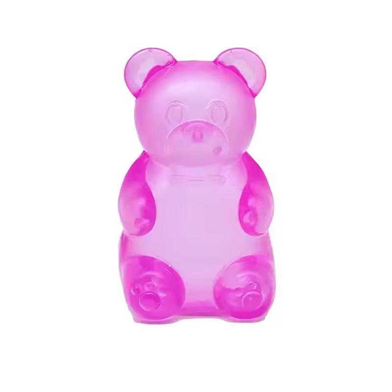 Heet 8cm Schattige Gummy Beer Sensorisch Knijpspeeltje met Gelei-achtige Vulling Langzame Terugslag Stressverlichtend Speelgoed om Angst te Verlichten