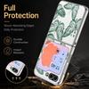 Line Butterfly Print Case For Samsung Z Flip 8 7 6 5 Luxury Plating Leather Skin Folding Phone Cover For Galaxy Z Flip8 Flip7 Flip6