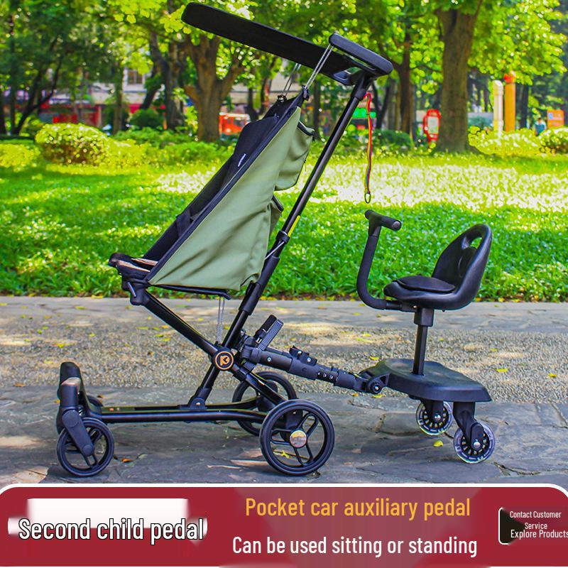 Universal Twin Stroller Pedal: Second Child Attachment for Easy Outings