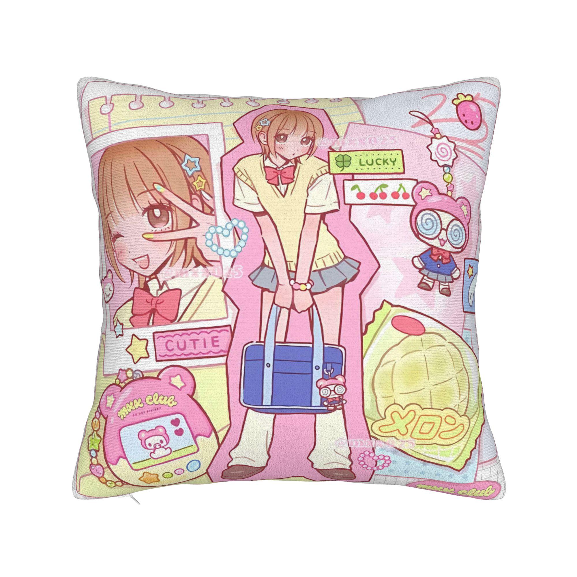 

Pillow Case F-Fruits B-Baskets Characters Print Pillow Cover For Sofa Couch Bed Living Room Funny Pillowcases 20x20Inch