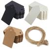 100pcs Premium Gift Tags Kraft Paper Price Tags with 20 Meter Jute Twine Craft Tag Labels for Wedding Christmas Day Thanksgiving