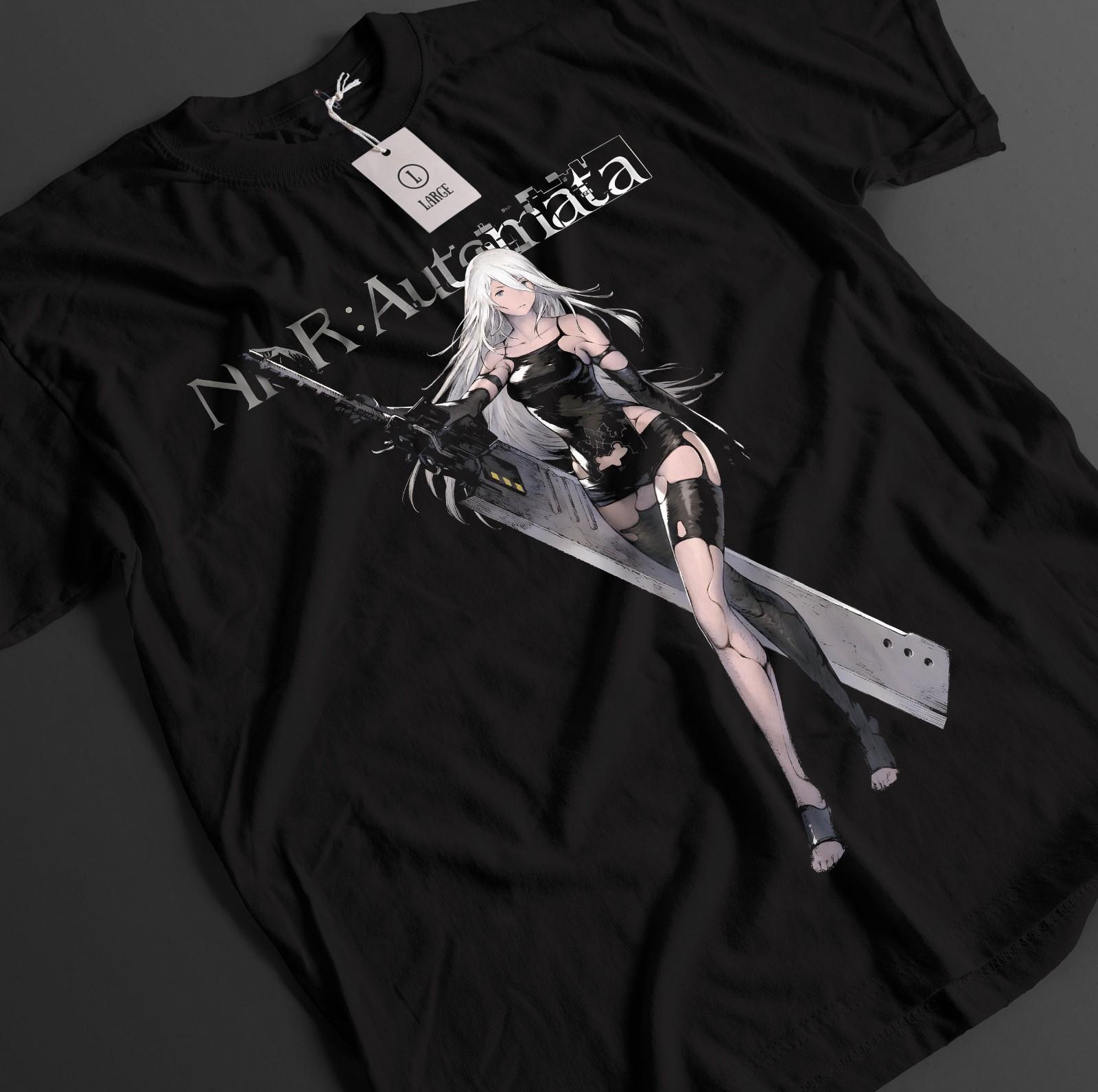 

Nier Automata Shirt YoRHa 2B Tshirt 9S T-Shirt Mens Womens Tees Top A2 Top Eve Nines Adam Anime Tee XL