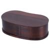 Portable Lunch Box Set Japanese Wooden Food Storage Container for Home Picnic 17x9cmPainted