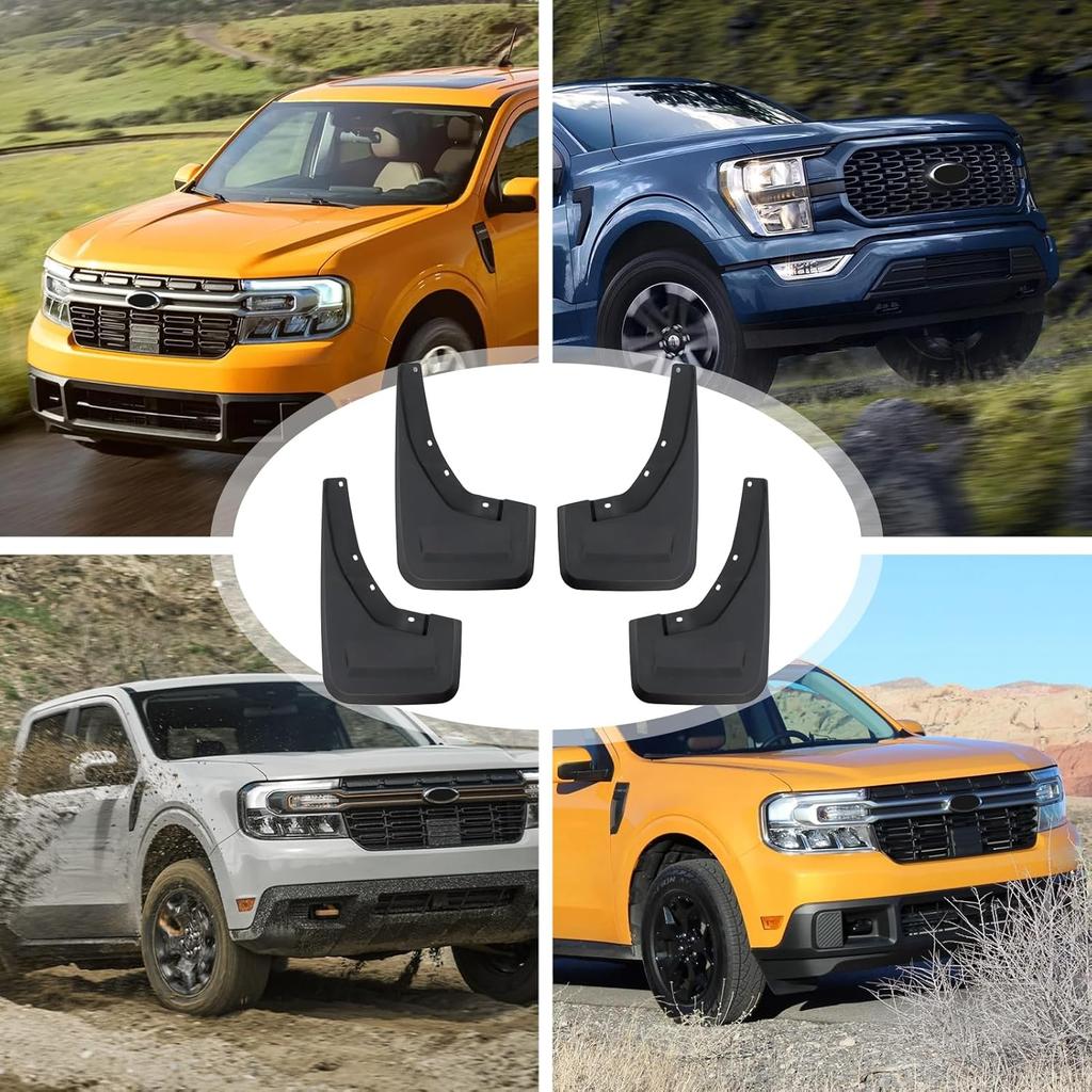 Mud Flaps Mud Guards Replacement for 2025-2025 1500 Front Mudflap and Rear Mudguard No Drilling Required 4pc Set