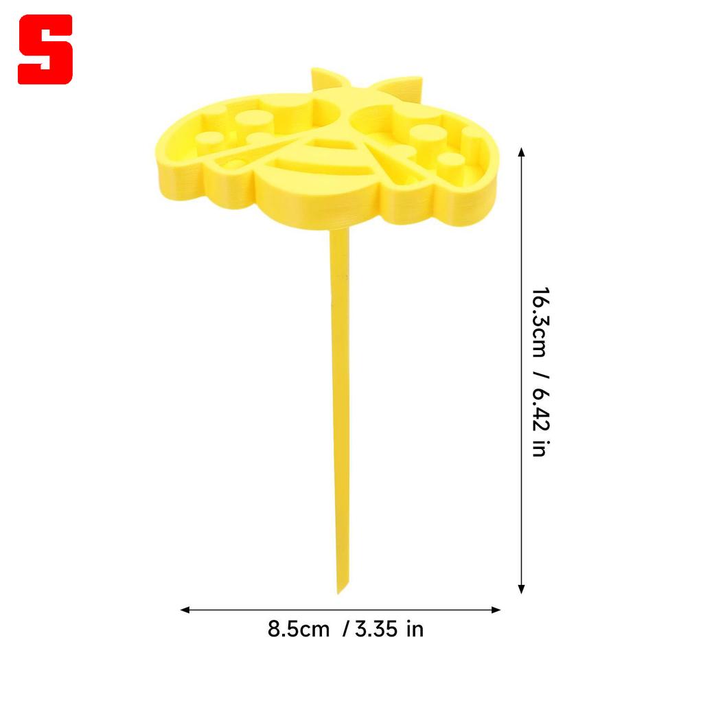 Yellow Bee-shaped Bee Watering Station Garden Stakes Decorations Honeycomb Water Dispenser Insect Drinking Bowl Butterfly Feeder