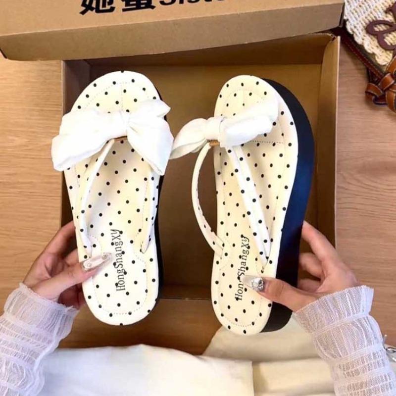 Cool Slippers Women's Summer New Leisure Vacation Flat Bottom Solid Color Toe Beach Flip-flops