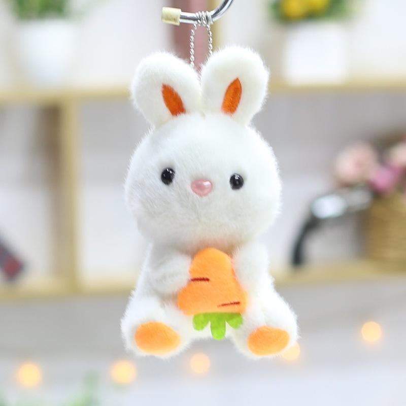 4-inch Plush Toy Doll Creative Pendant Claw Machine Keychain Doll Cute Little Rabbit Rag Doll