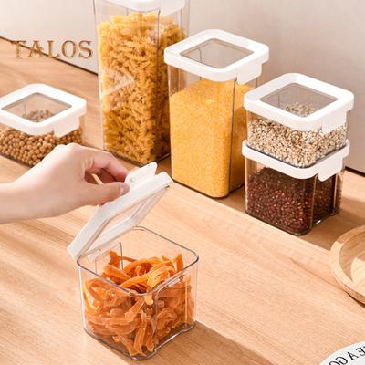 Barattolo per la conservazione degli alimenti Organizzazione dispensa impilabile Salvaspazio Snack per alimenti secchi a prova di perdite Contenitore per la conservazione della farina Forniture da cucina