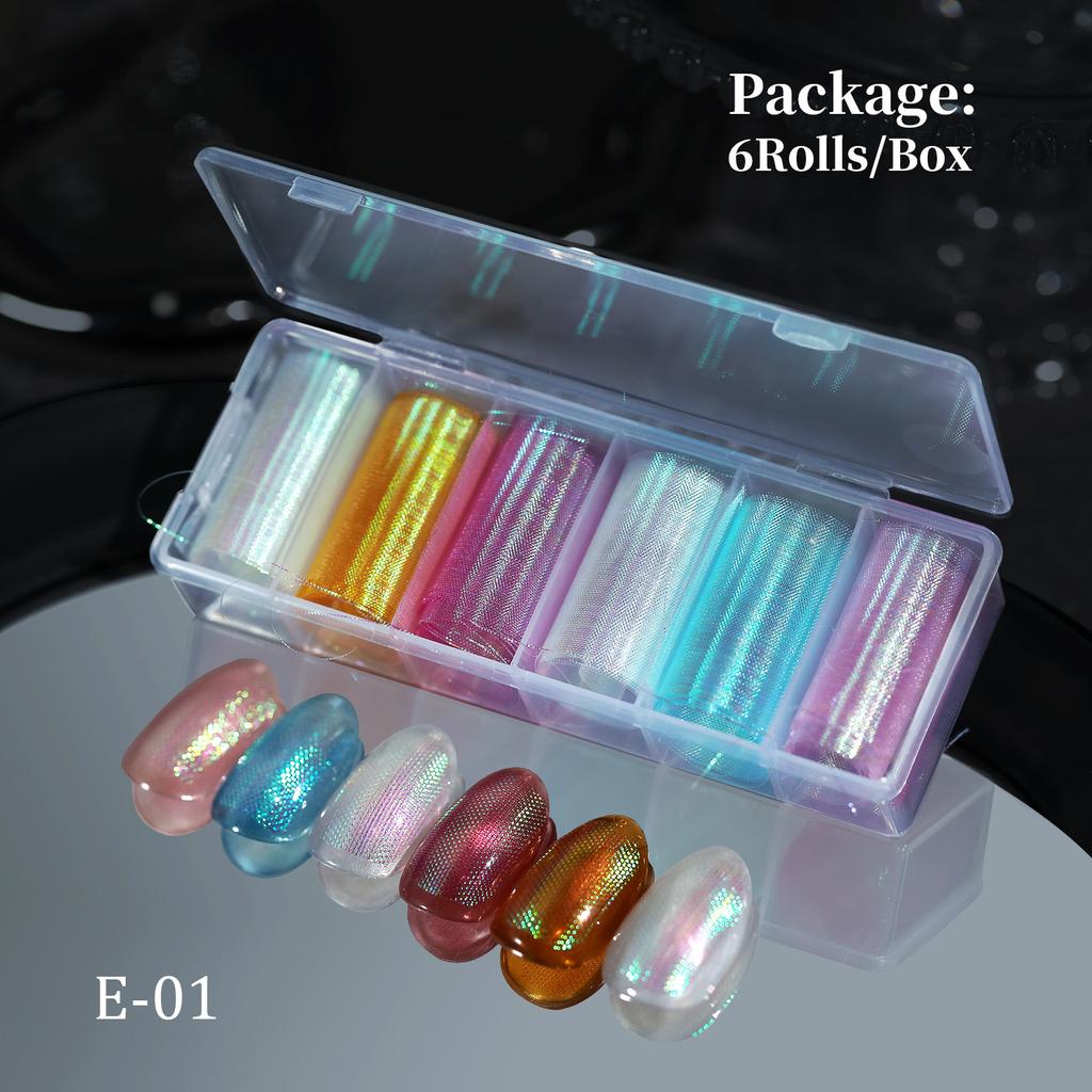 Spring And Summer Symphony Silk Mesh Manicure, Exquisite Three-Dimensional Multi-Color Mesh Yarn, Fish Scale Pattern Manicure, Manicure Material