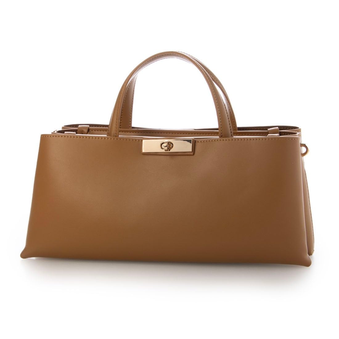 

Twist metal fittings horizontal 2-way shoulder bag