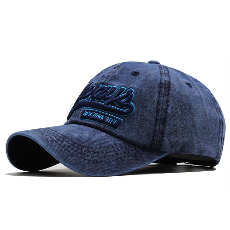 75 Number Embroidery Curved Brim Breathable UV Protection Sun Protection Cotton Baseball Cap for Couples Hip Hop