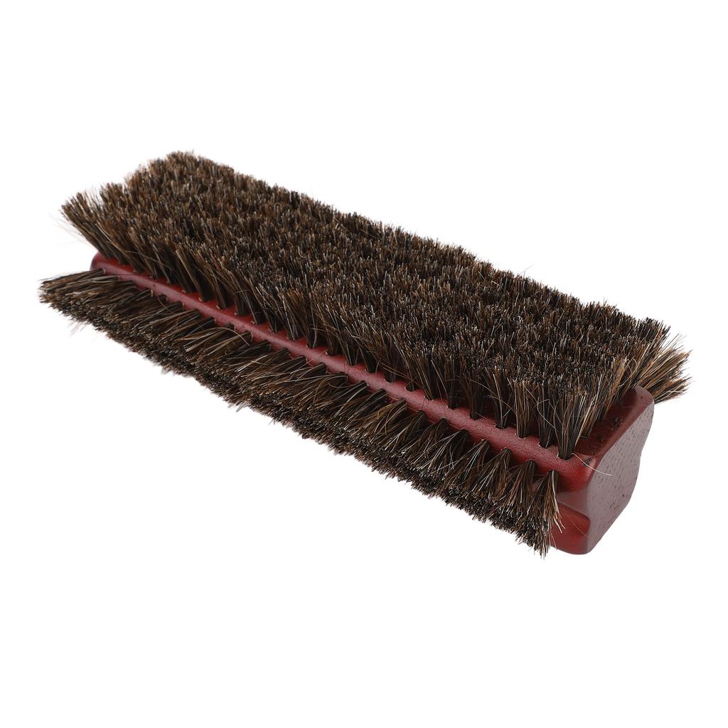 Pool Table Brush Wood Horse Hair 3 Sided Billiards Brush Cleaner for Cleaning Pool Tables Corner Edges Burgundy