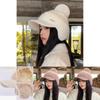 Wool Blend Knit Cap Women Winter Thick Warm Earmuff Newsboy Style For Daily Wear