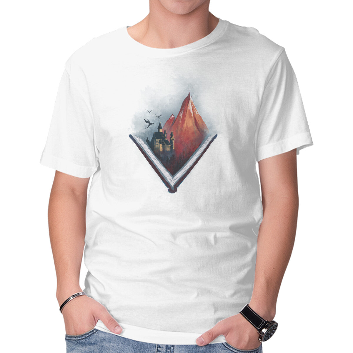Unisex Crew Neck T-Shirt Let s Start a New Adventure Graphic Short Sleeve Casual Tee XS