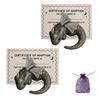 Emotional Support Dragon Handmade Mini Pocket Dragon Sculpture for Anxiety Relief Stress Comfort Calming Inspirational Gift for Bookshelf Desk Decor