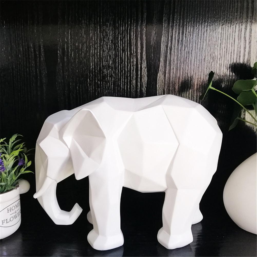 

Модная Абстрактная 3D Печать Статуэтка Слона Смоляные Украшения Аксессуары для Украшения Дома Подарок Геометрическая Скульптура Слона Ремесла China Mainland