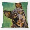 Australian Cattle Dog Shepherd Dog Red Heeler Dachshund Animals Poster Oil Painting Cushion Covers Pillow Case